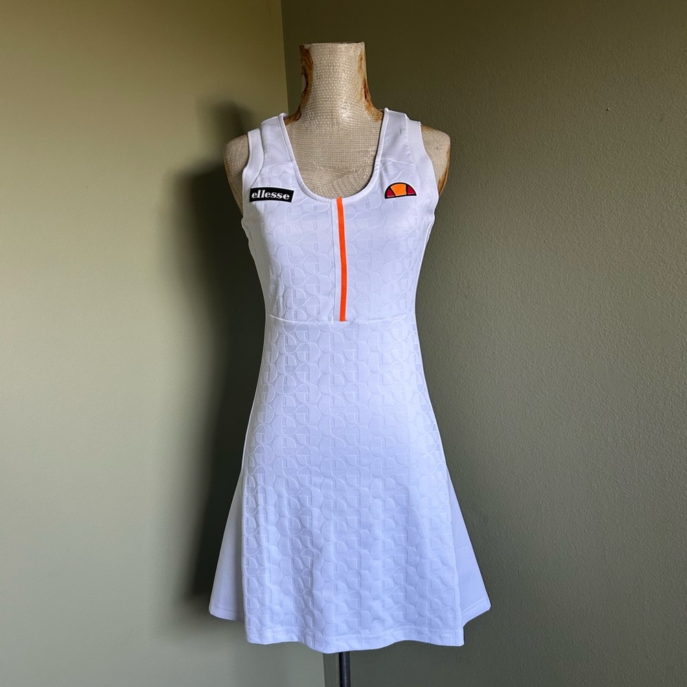 New Ellesse White Sleeveless Tennis Dress XS